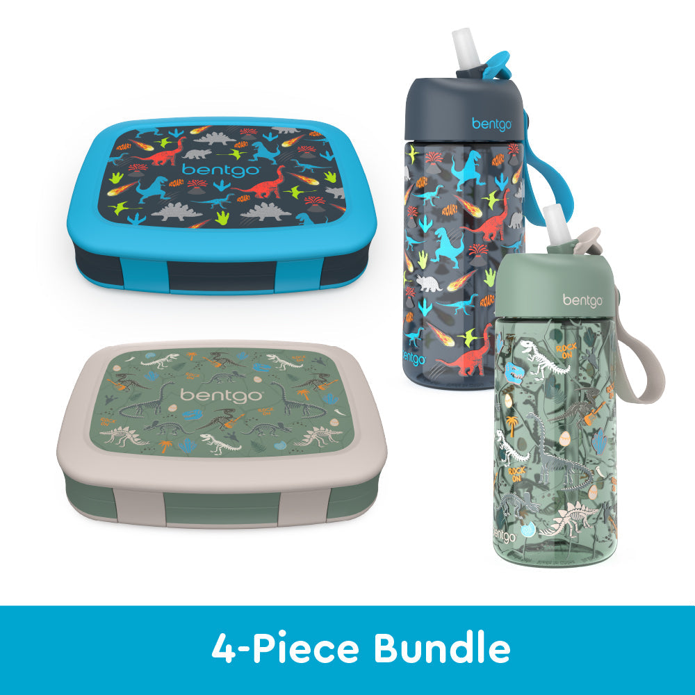 bentgo-kids-prints-lunch-boxes-and-water-bottles-n4 bentgo-lunch-box-bottle-bundle-dinsoaur-fossils-1.jpg
